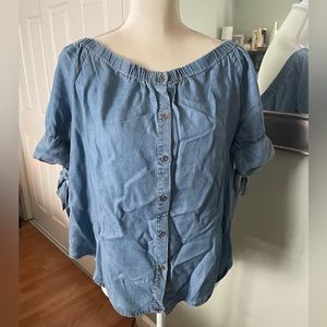 Off shoulder Denim Top